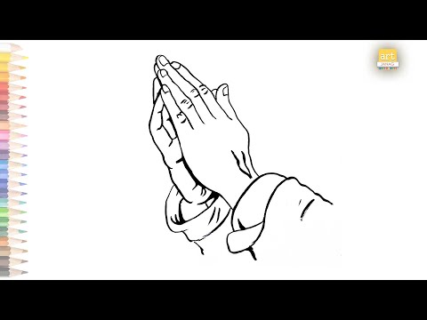 Prayer hands outline drawing ii how to draw prayer hands drawing easy ii artjanag