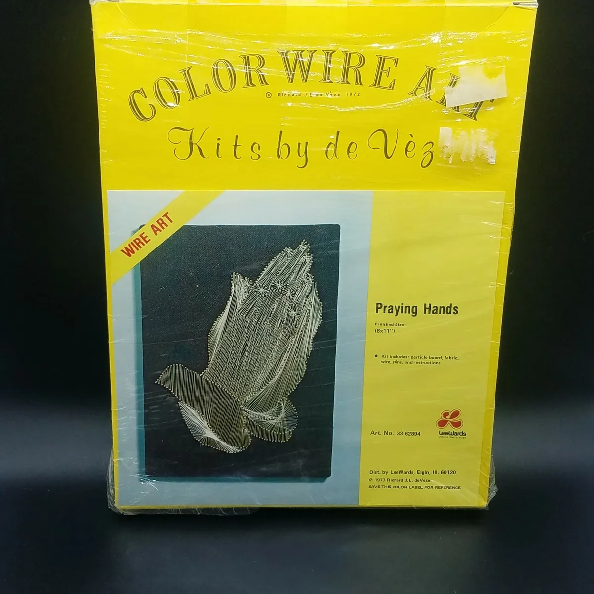 Christian craft color wire art praying hands kit richard de veze