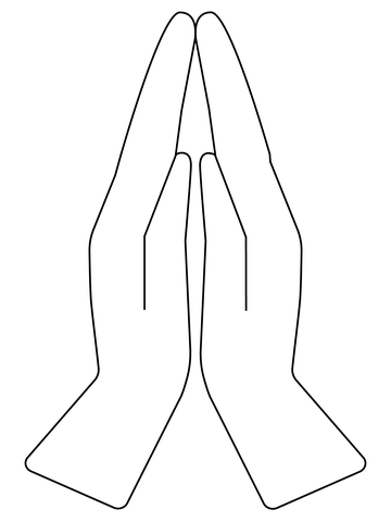 Praying hands coloring page free printable coloring pages