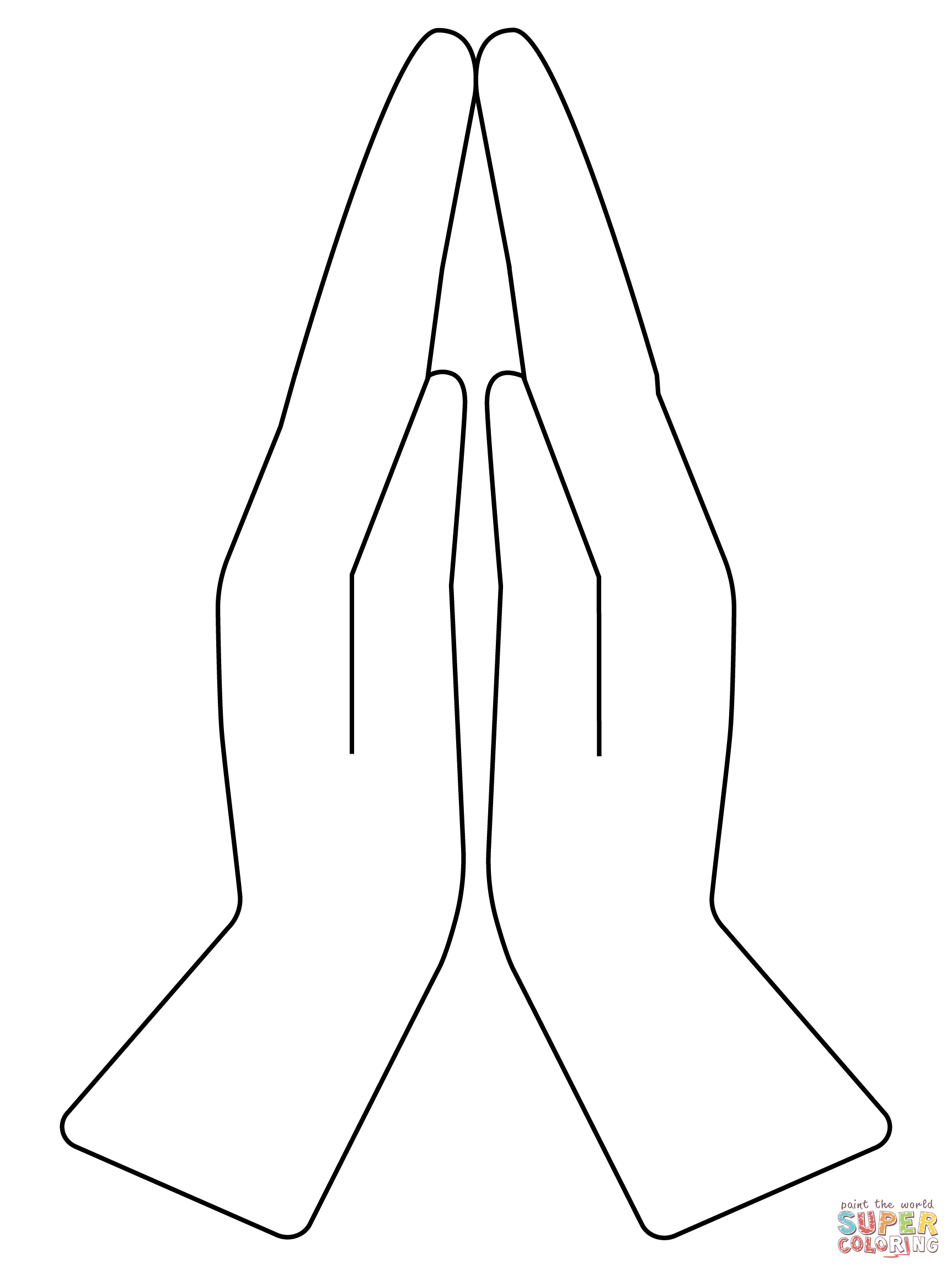 Praying hands coloring page free printable coloring pages