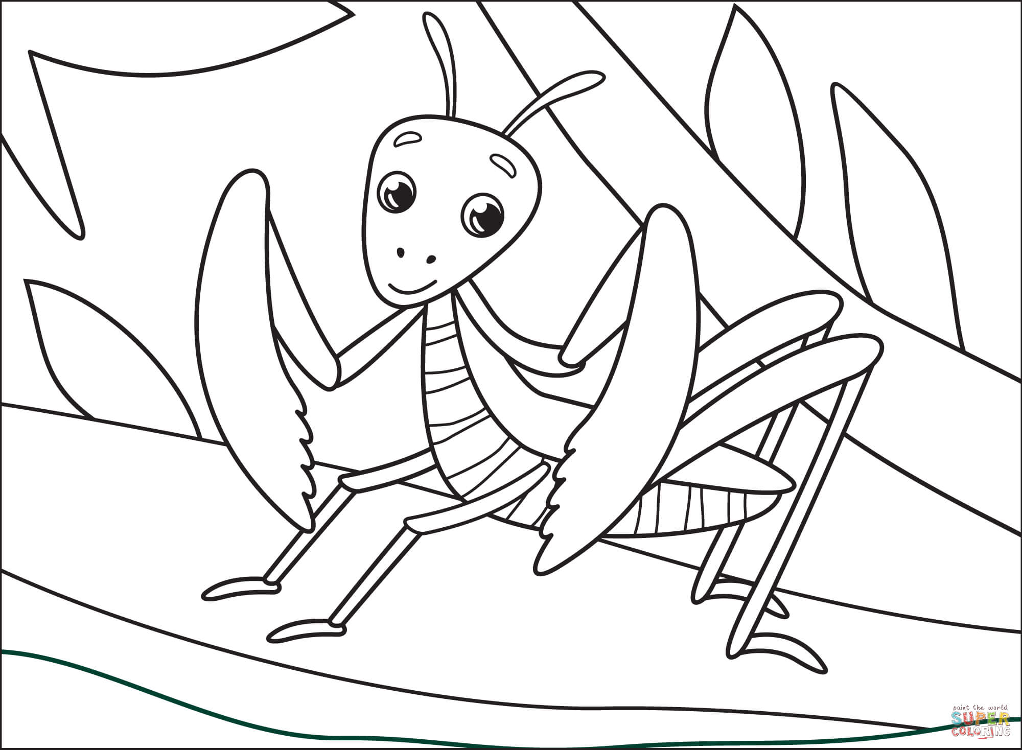 Mantis coloring page free printable coloring pages