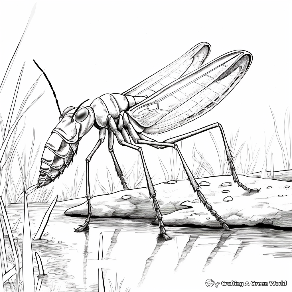 Praying mantis coloring pages