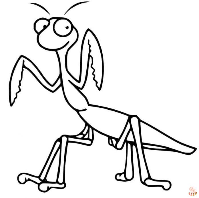 Cute praying mantis coloring pages printable free and easy