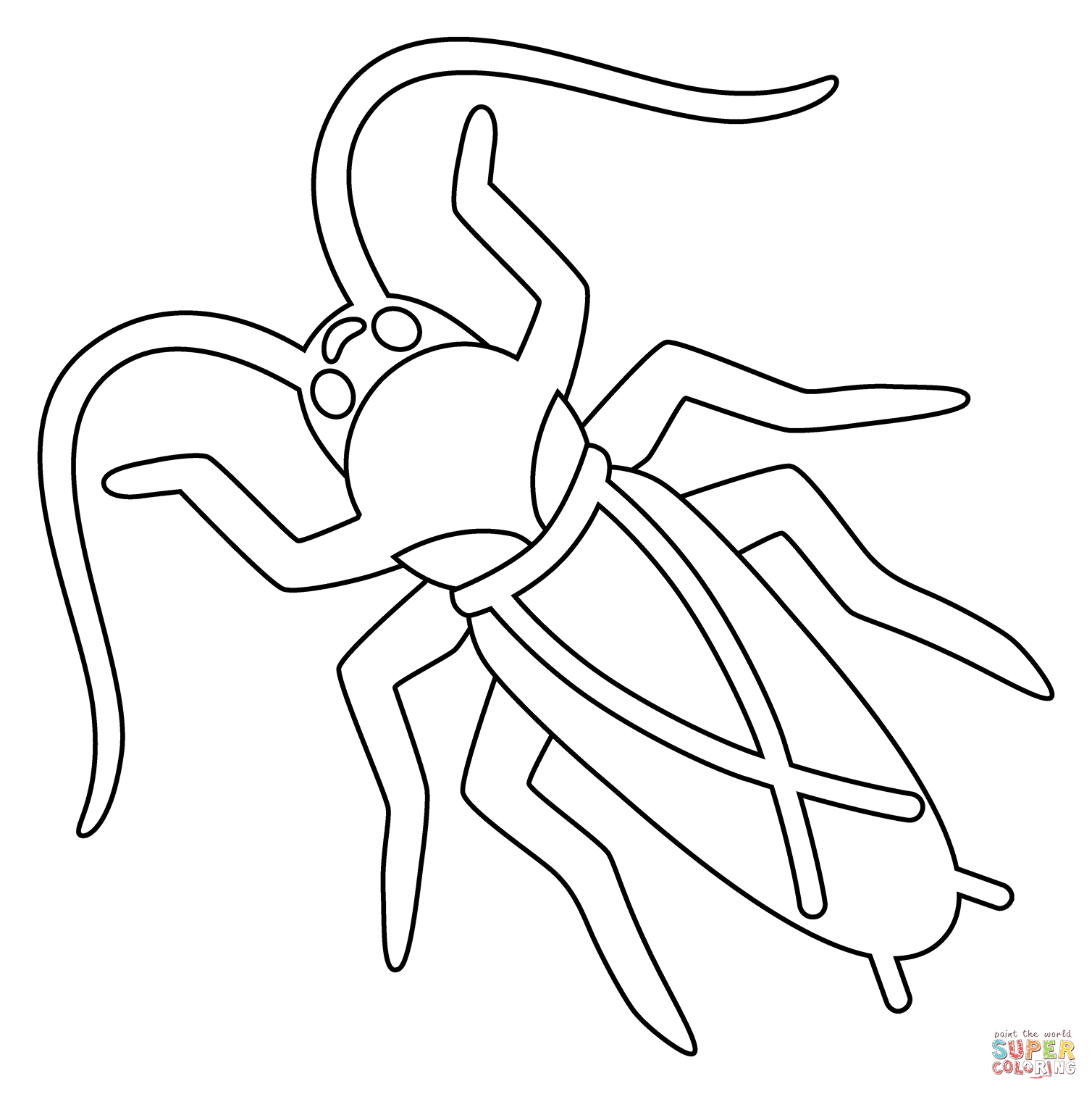 Cockroach emoji coloring page free printable coloring pages