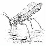 Praying mantis coloring pages