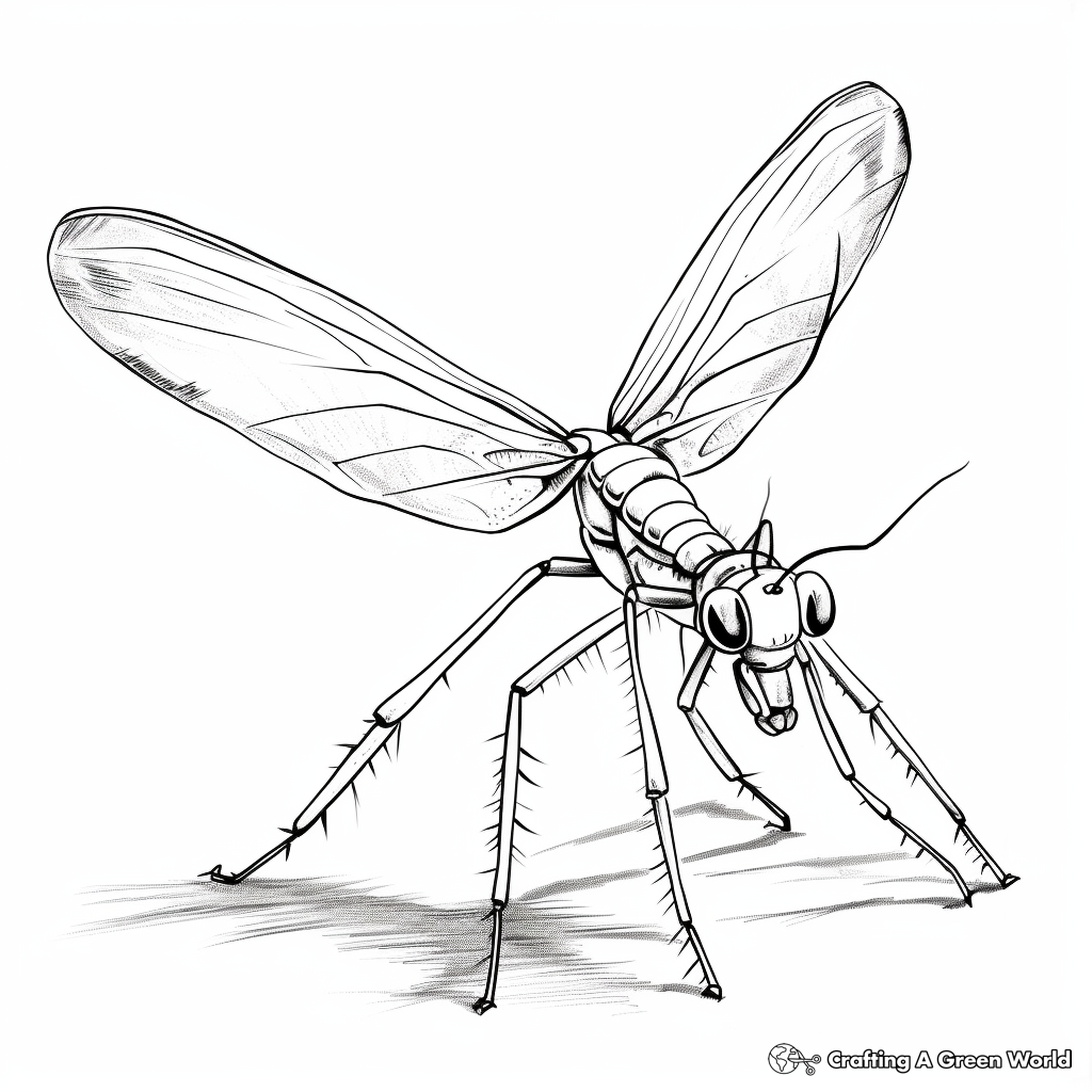 Praying mantis coloring pages