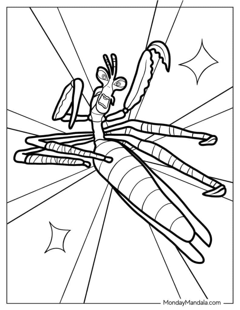 Kung fu panda coloring pages free pdf printables