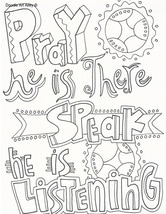 Prayer coloring pages