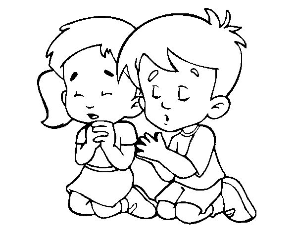 Child praying coloring page children praying coloring pages paint print