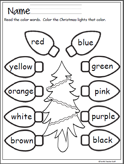 Colorful christmas lights made by teachers