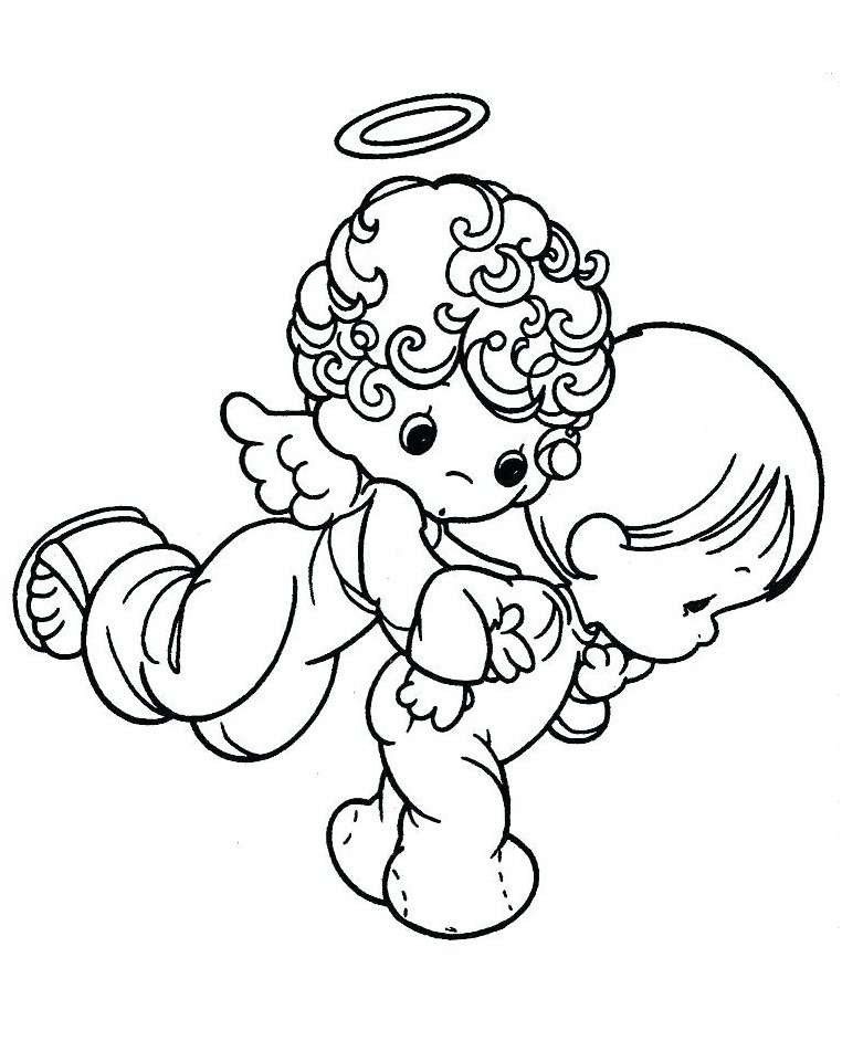 Angel coloring pages printable for free download