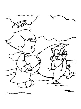 Precious moments coloring page