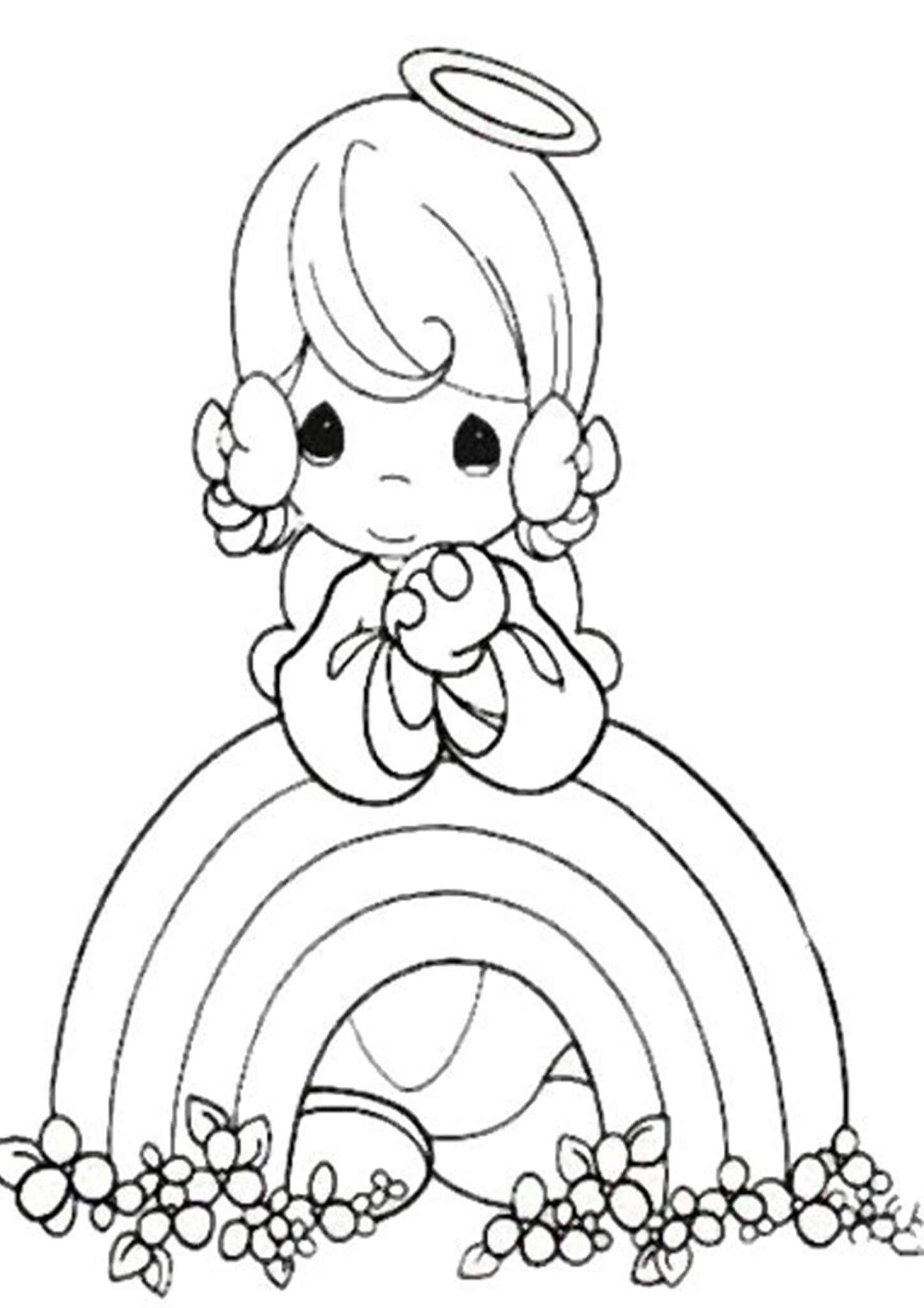 Free easy to print precious moments coloring pages precious moments coloring pages angel coloring pages coloring books