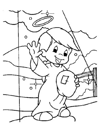 Precious moments coloring page