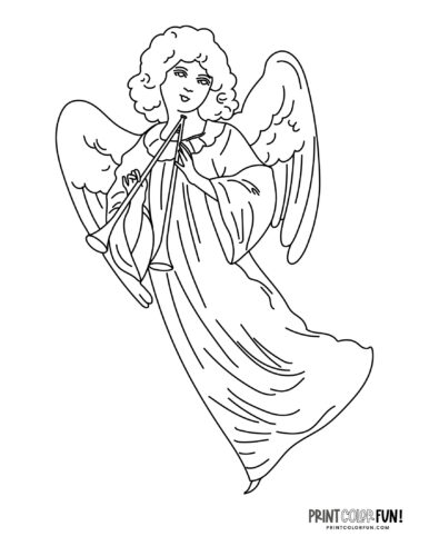 Angel clipart coloring pages plus heavenly crafts activities for your little cherubs at