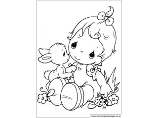 Precious moments colouring pages and kids colouring activities ppt