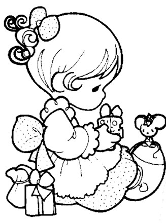 Precious moments coloring page