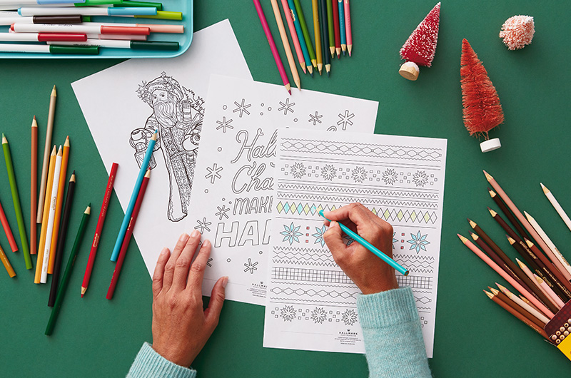 Christmas coloring pages inspiration