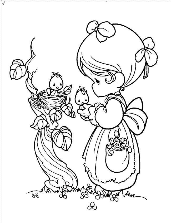 Free printable precious moments coloring pages for kids