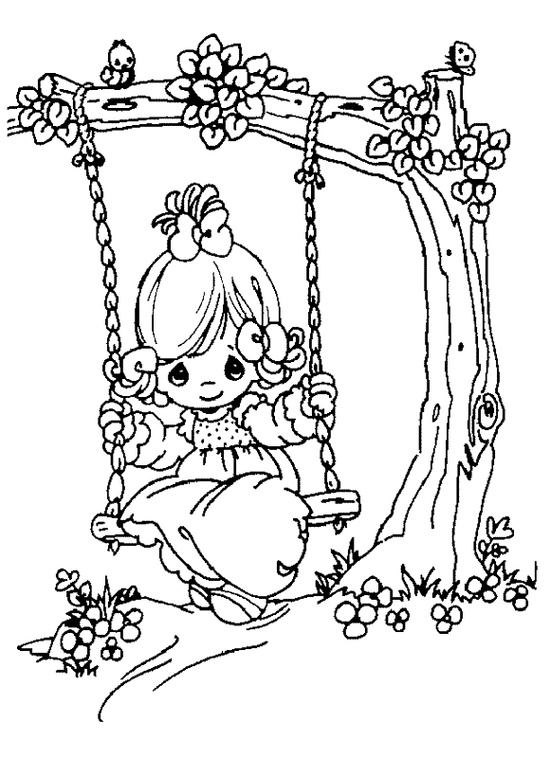 Free printable precious moments coloring pages for kids