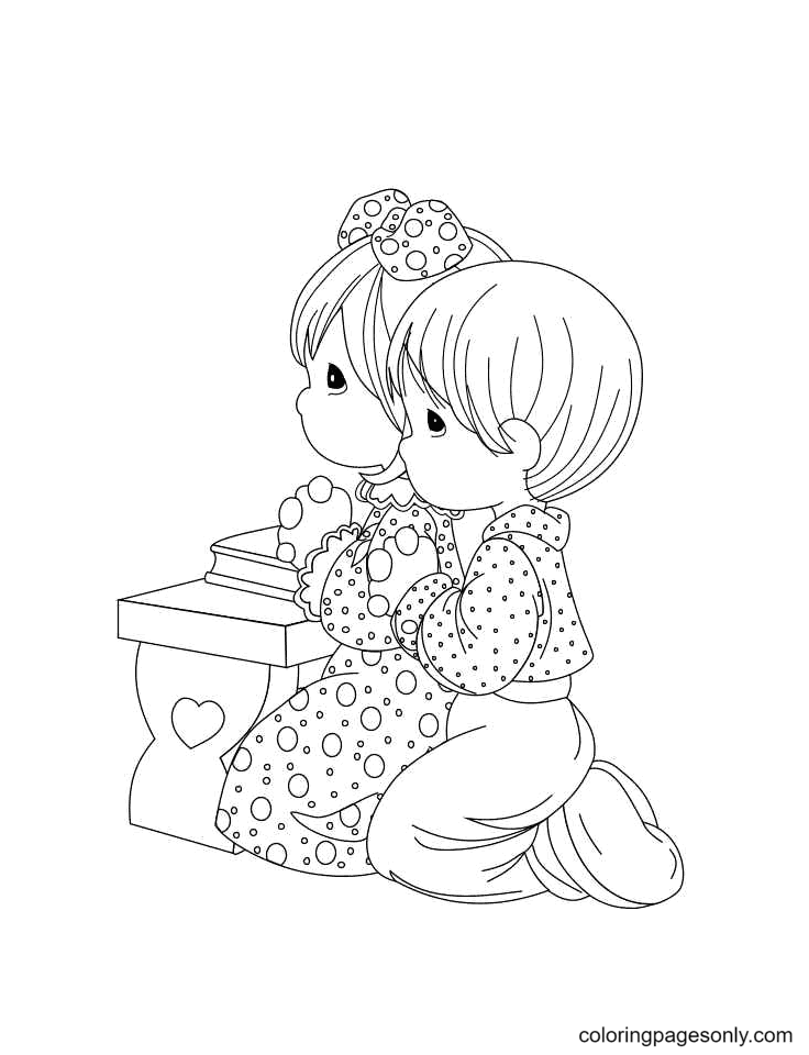 Precious moments coloring pages