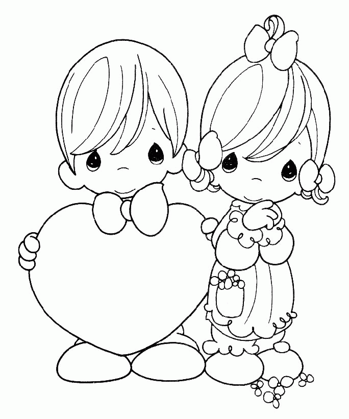 Precious moments coloring pages love