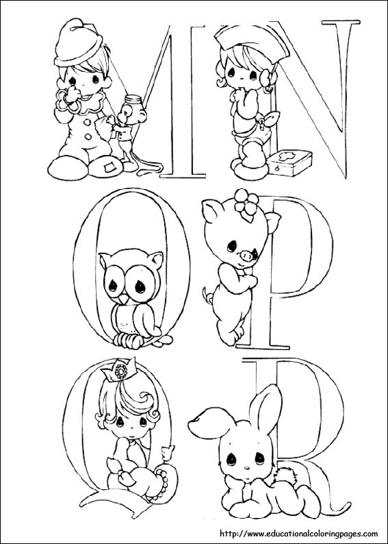 Precious moments coloring pages free for kids