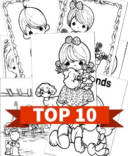 Precious moments coloring pages all kids network