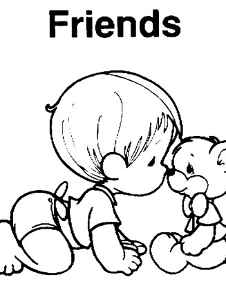 Precious moments coloring page