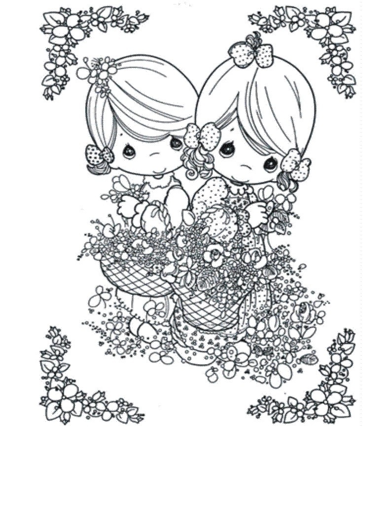 Free printable precious moments coloring pages for kids