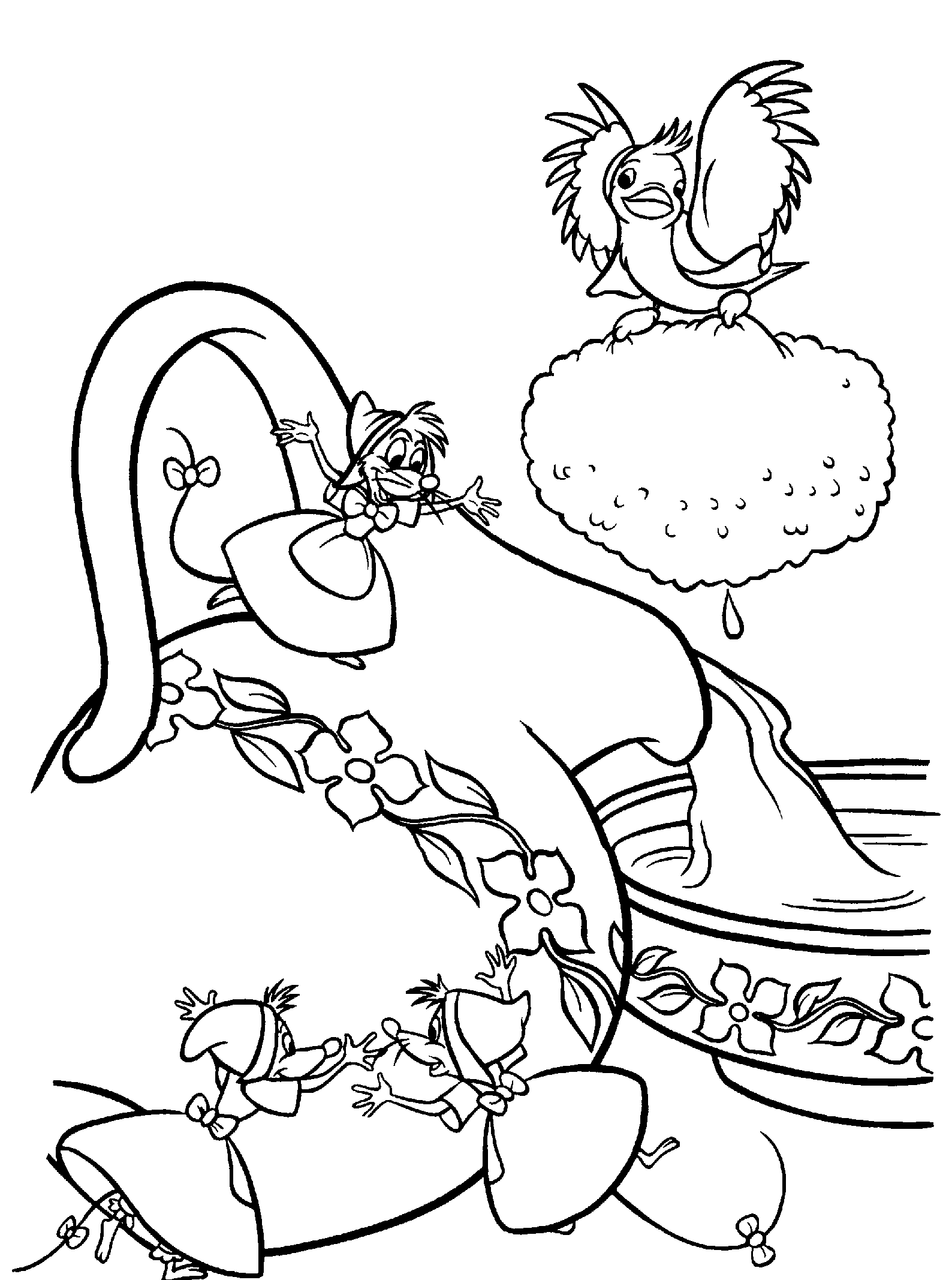 Cinderella coloring pages