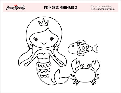 Printable mermaid coloring pages perfect for sea