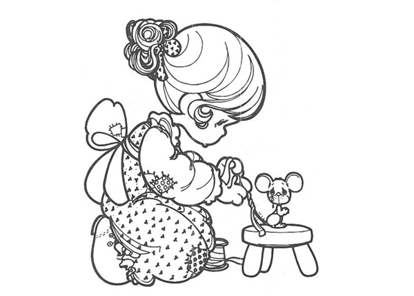 Precious moments coloring page