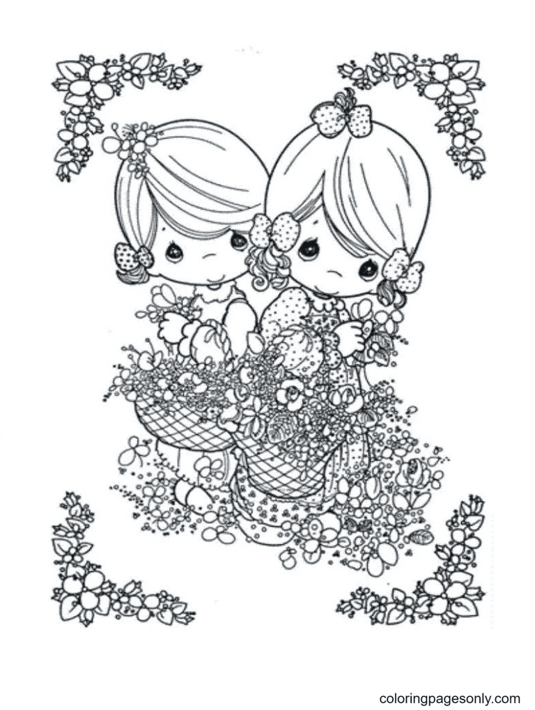 Precious moments coloring pages printable for free download