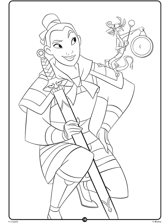 Color our disney mulan coloring page kids can celebrate the mulan movie print this disney princessâ disney princess colors free coloring pages coloring pages