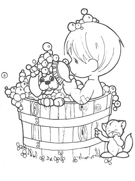 Precious moments coloring pages team colors