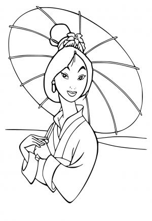 Free printable mulan coloring pages for adults and kids