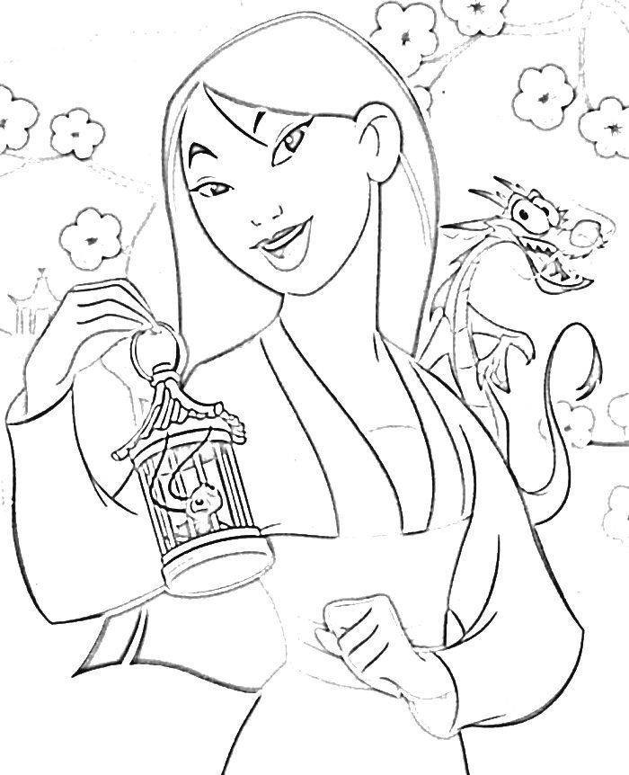 Explore the beauty of mulan with these coloring pages