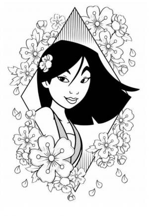 Free printable mulan coloring pages for adults and kids