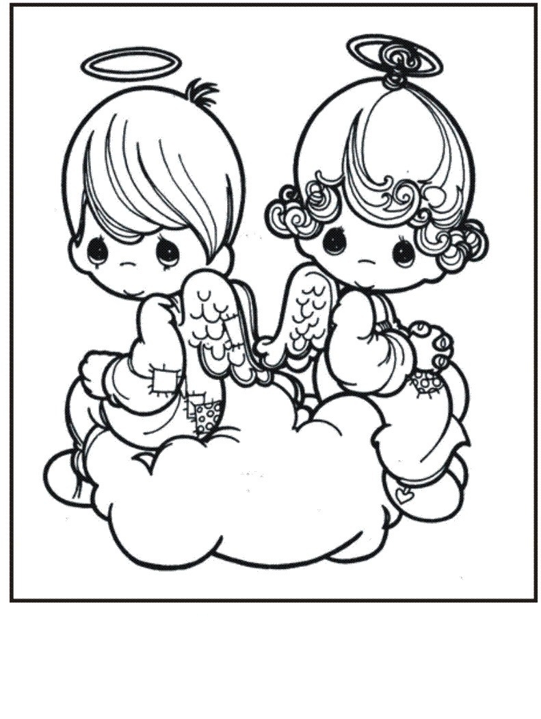 Free printable precious moments coloring pages for kids