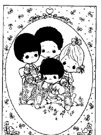 Precious moments coloring page