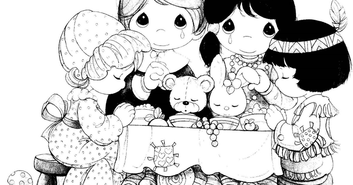 Coloring pages thanksgiving â precious moments coloring pages