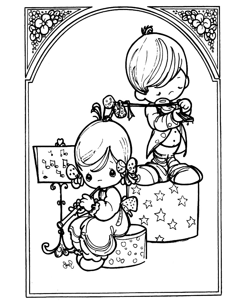 Precious moments coloring pages to download