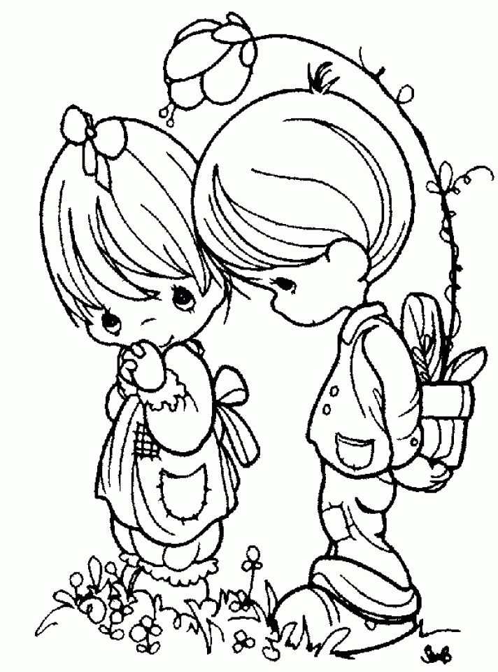 Get this precious moments coloring pages free for toddlers