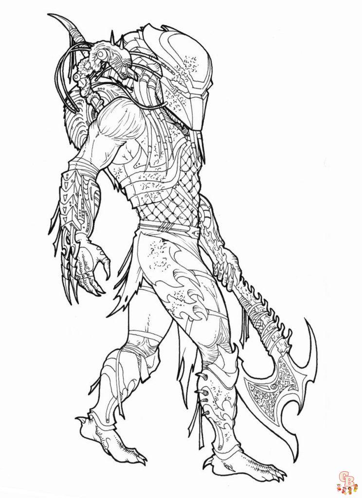 Find the best predator coloring pages for free on