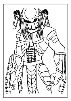 Capture the cosmos printable predator coloring pages adventure for fans