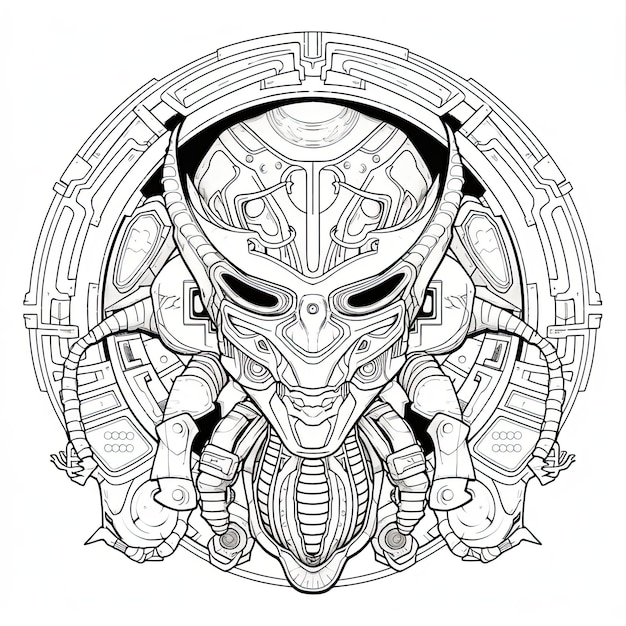 Premium ai image animal mandala coloring pages for stress relief