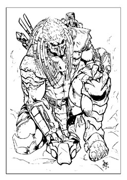 Capture the cosmos printable predator coloring pages adventure for fans