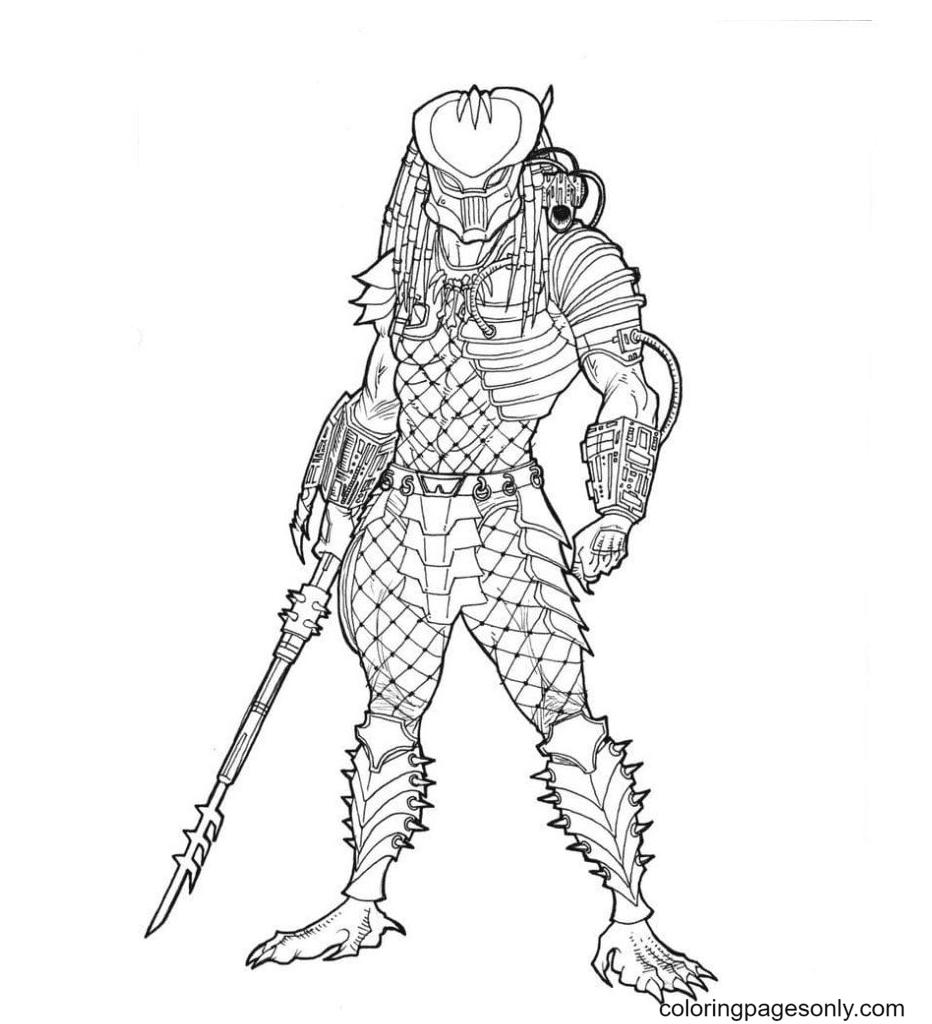 Predator coloring pages