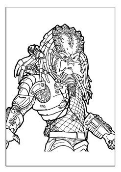 Interstellar artistry predator vs alien printable coloring pages experience